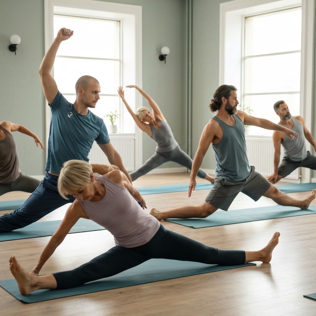 Flexibility and stretching coaching session